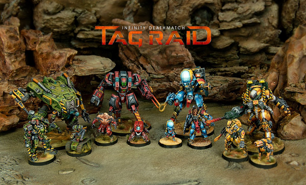 Join to the Infinity Deathmatch TAG Raid adventure. A 2-to-4-player battle game with miniatures based on the Infinity Universe

kickstarter.com/projects/corvu…