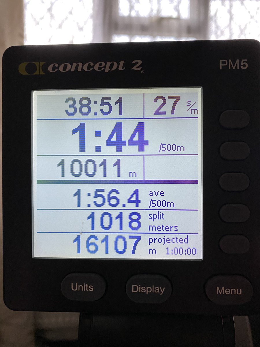 AKeay90's tweet photo. Another day another 10k 💪 
Day 3 Accomplished ➡️ 170km to row!

Thank you all for your messages and support! #MDSUK #20for20Challenge #BloodCancer #SaveLives https://t.co/2FbCyBGVK4