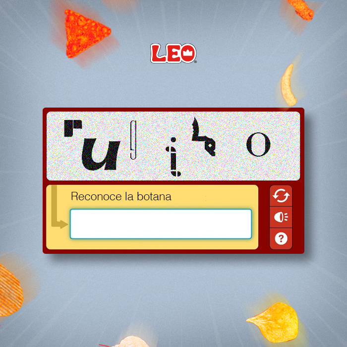 Botanas_Leo's tweet photo. Demuestra que no eres un robot, pero sí un botanero de ❤️ resolviendo el siguiente Captcha.🤖😱😋 https://t.co/Tc6xvsj1cB
