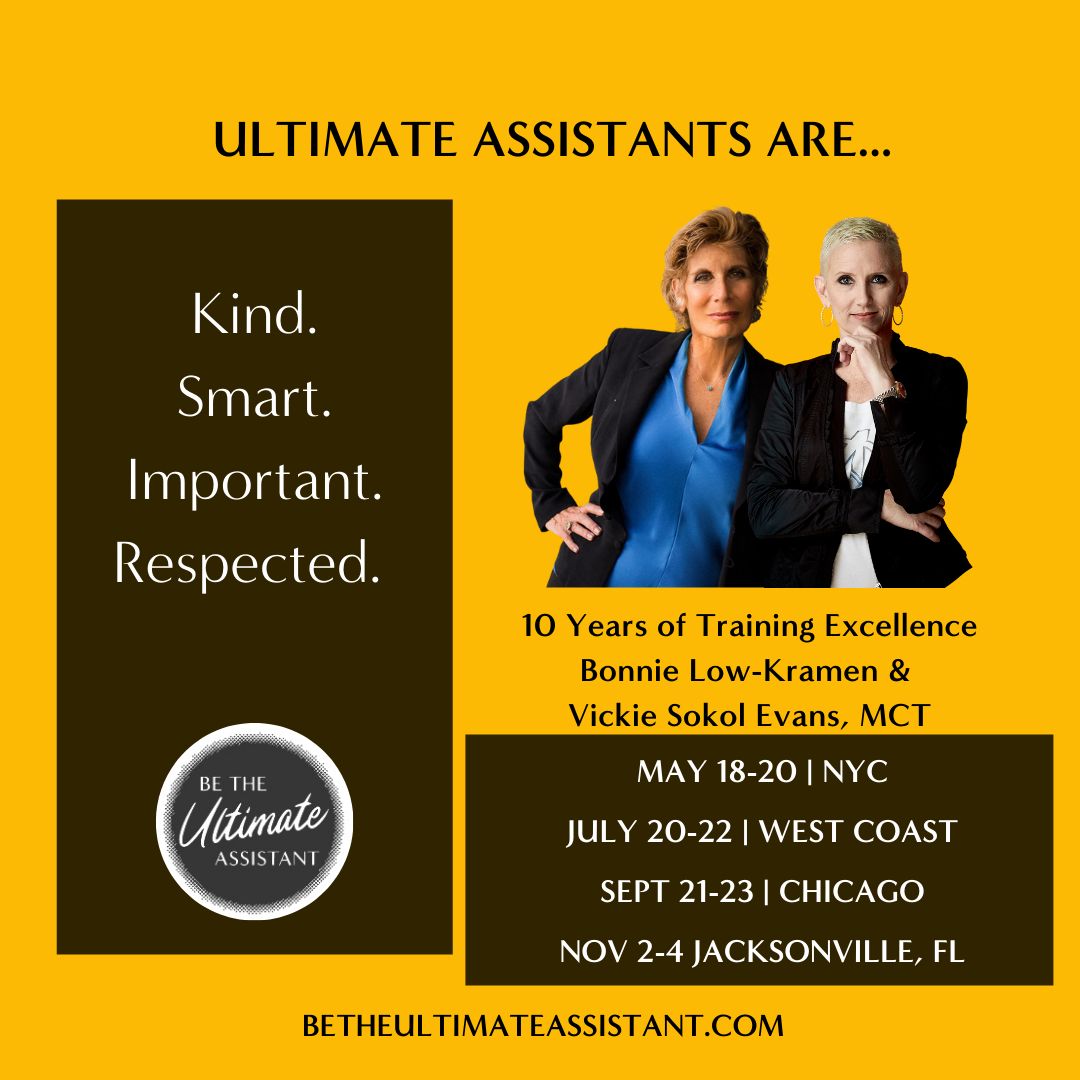BonnieLowKramen's tweet photo. Ultimate Assistants take charge at BTUA as the CEO of You Inc.  They must excel in both the soft skills of leadership &amp; communication AND the hard skills of technology &amp; productivity. Take your seat. https://t.co/7YHNhSsaey

#AssistantTraining #UltimateWorkplace https://t.co/wCdfqUkqGX