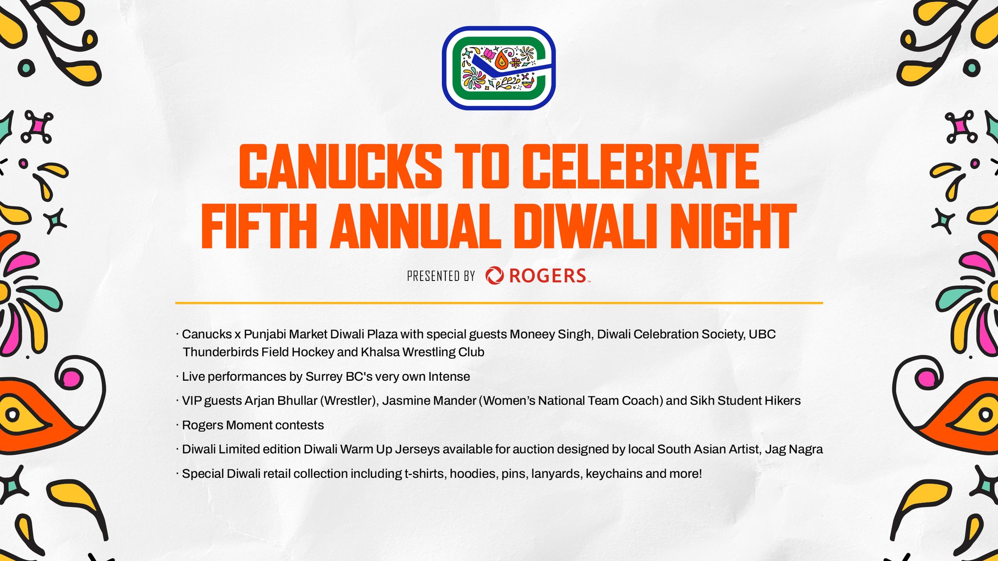 Vancouver Canucks Diwali Warmup Jerseys by Jag Nagra on Dribbble