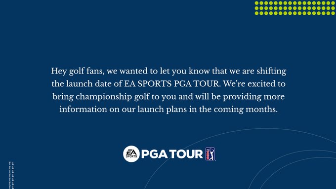 Pga Calendar 2023 Electronic Arts' Ea Sports Pga Tour Delayed To 2023 | Venturebeat