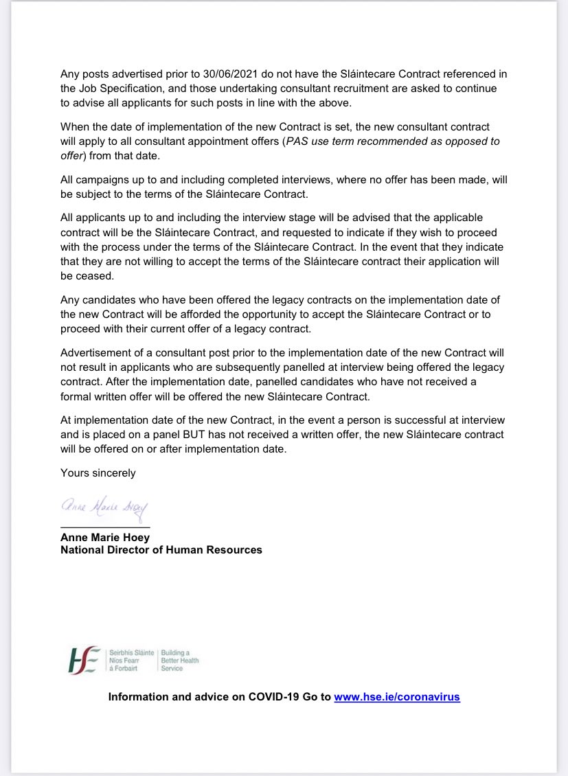 It is not ok to insist doctors agree to take a contract that does not exist. 

In solidarity with my future colleagues I have to comment on this. 

@DonnellyStephen