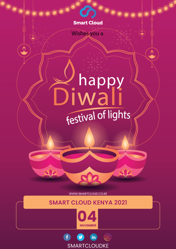 smartcloudke's tweet image. Namaste🙏
With the light of beautiful diyas and the holy chants, may happiness and prosperity fill your life forever! Smart Cloud Kenya Wishes you and your family a very happy and prosperous Diwali!
#Diwali #Diwali2021 #smartcoders #smartfiber #diwalikenya