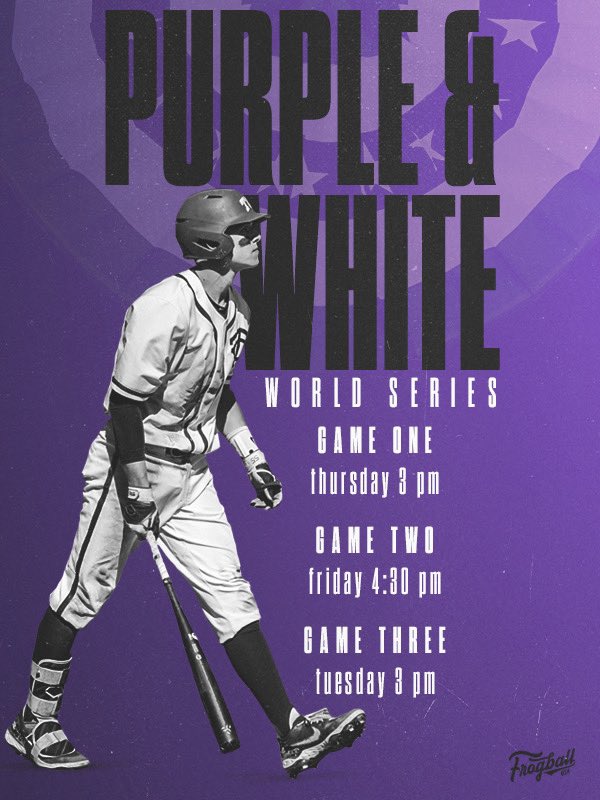 It’s World Series time at Lupton! Games are open to the public for FREE! 🐸⚾️🇺🇸

#FrogballUSA | #GoFrogs