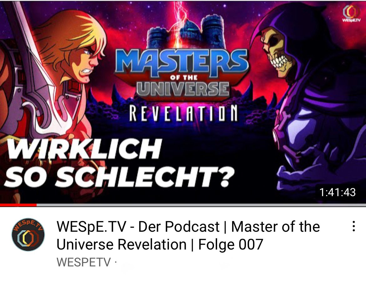 GoodGuyMikasch's tweet image. Unsere #MOTU Revelations Folge ist jetzt auch bei #YouTube zu hören. Am besten direkt loslegen bevor der zweite Part der Staffel startet 🤙
#mastersoftheuniverserevelation
#heman #podcast

youtu.be/mAqseBB-Tdo