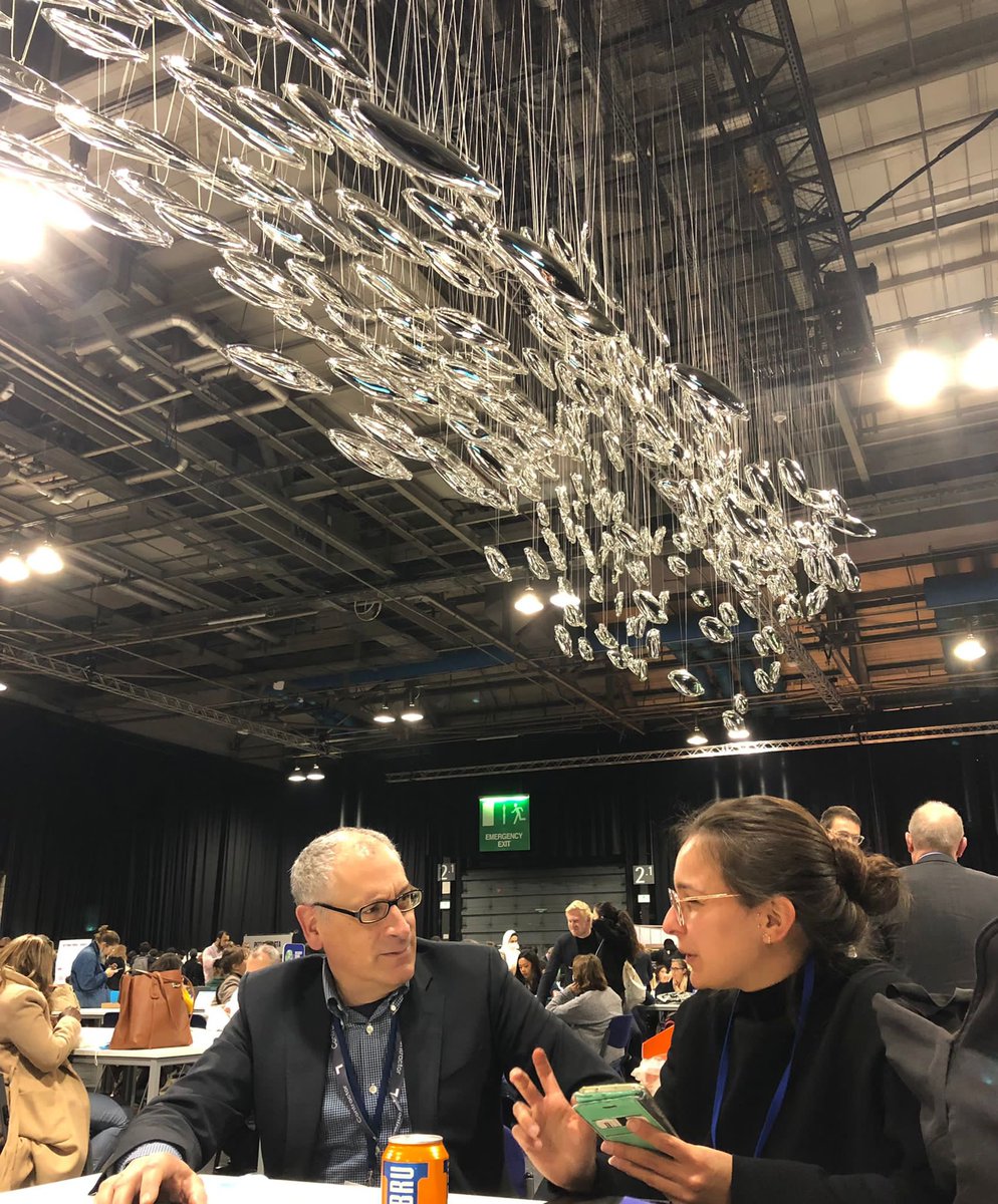 At <a href="/COP26/">COP26</a> today <a href="/JosephGRossano/">Joseph Gregory Rossano</a> met with <a href="/mi_langrand/">Michelle</a> of <a href="/GenevaSolutions/">Geneva Solutions</a> to discuss #SalmonSchool , the international collaboration behind it and the need for #coldcleanwater #beboldforsalmon