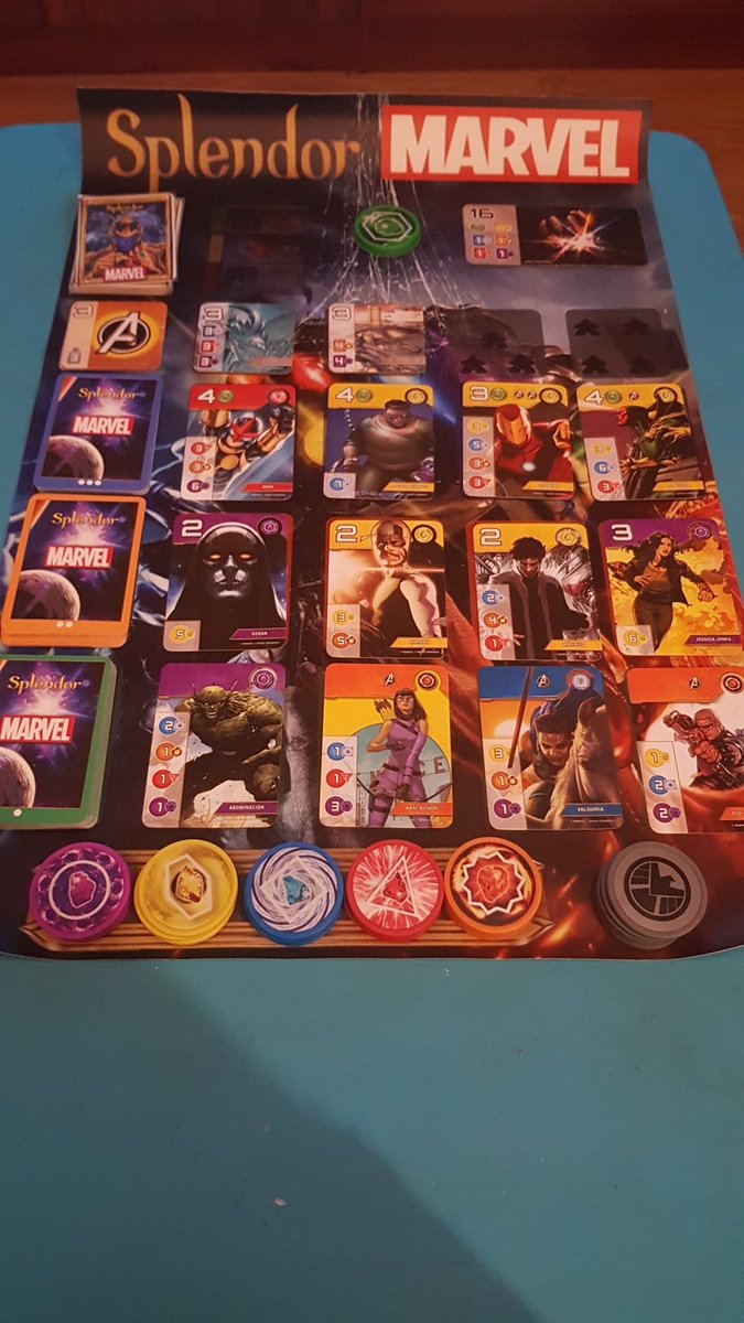 osasunista83's tweet photo. Buena victoria por un punto al automa de #SplendorMarvel @Asmodee_Spain https://t.co/h8nUM7O8XB