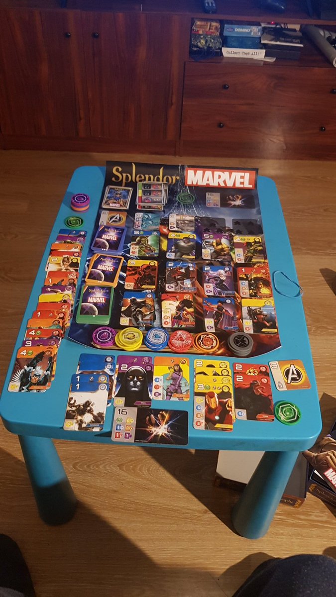osasunista83's tweet photo. Buena victoria por un punto al automa de #SplendorMarvel @Asmodee_Spain https://t.co/h8nUM7O8XB