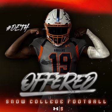 Trayswanigan23's tweet photo. #AGTG After a great talk with @CoachAjPatai I have received an offer to play at Snow College! Go badgers 🟠🔵@BossSkilllz @coachrickards @Kearns_Football @MooseB90 https://t.co/b9iyf14XbP