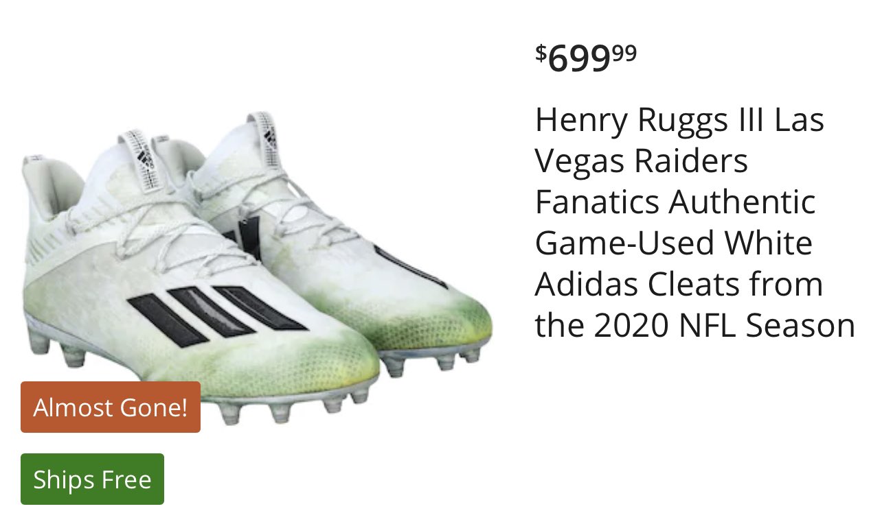 Henry Ruggs III Las Vegas Raiders adidas Game-Used White