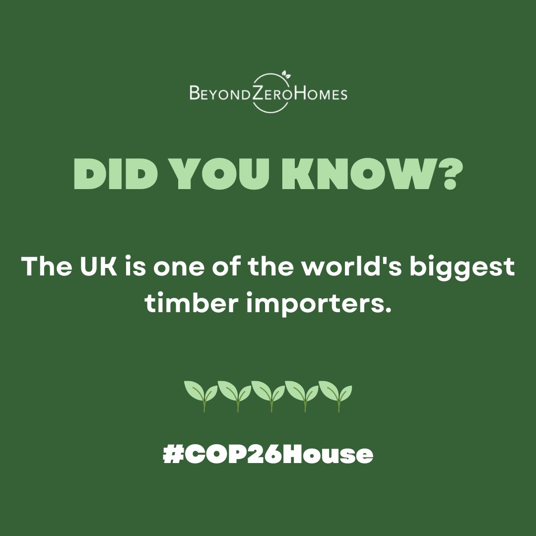 Producing more of our timber locally from sustainably managed forests has so many benefits: for the environment, local economies and people. 

#Homegrowntimber #COP26House

beyondzerohomes.co.uk/timber-in-cons…