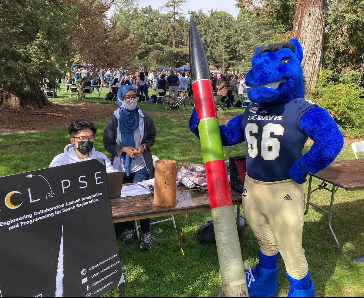 eclipserockets's tweet photo. ECLIPSE Rocketry - We are UC Davis' student rocket design team!🚀

Follow our progress as we design, build, and launch rockets to compete in NASA's USLI Competition next year! https://t.co/EGbPcgyKBU