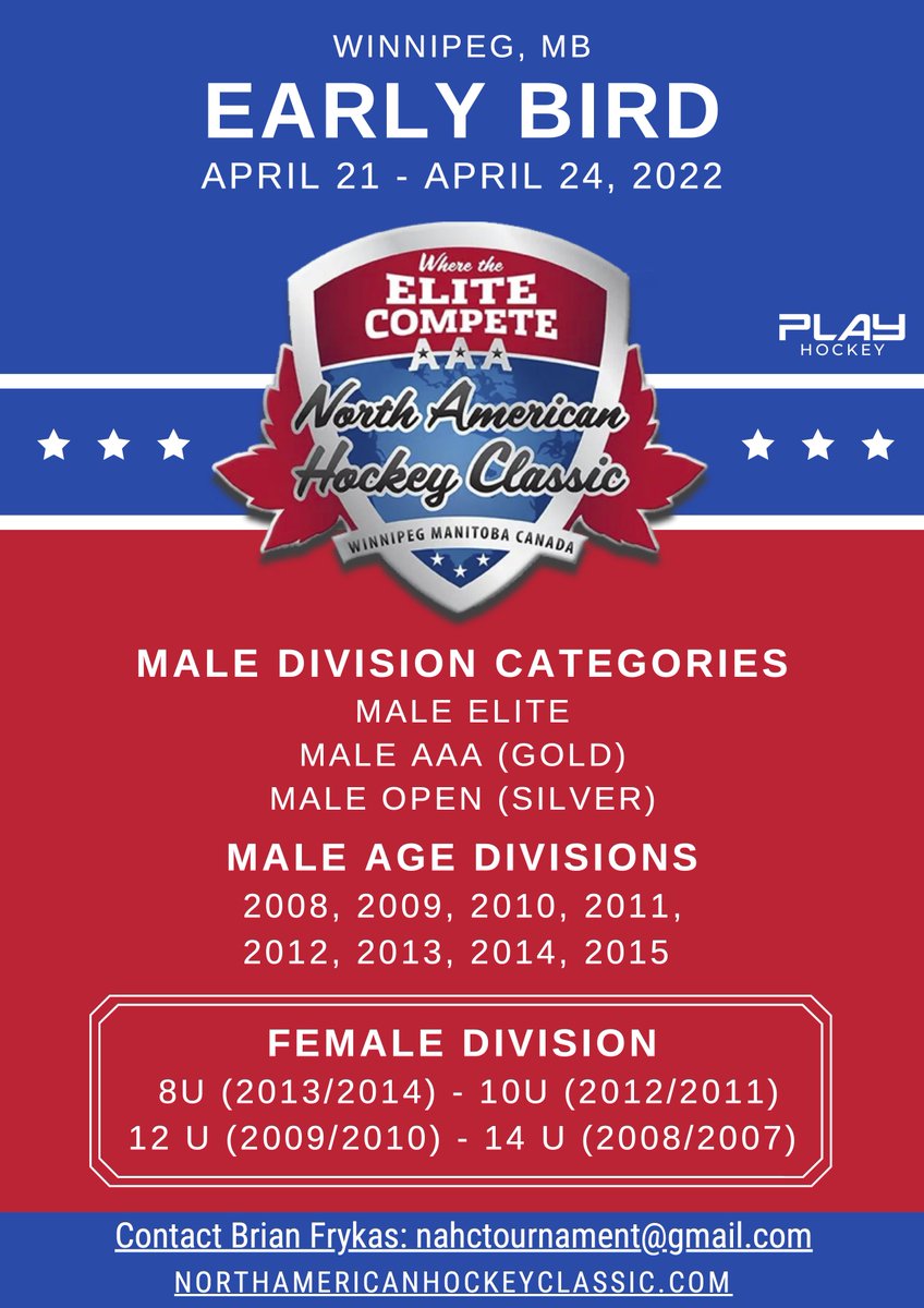 North American Hockey Classic (PlayHockeyNAHC) Twitter