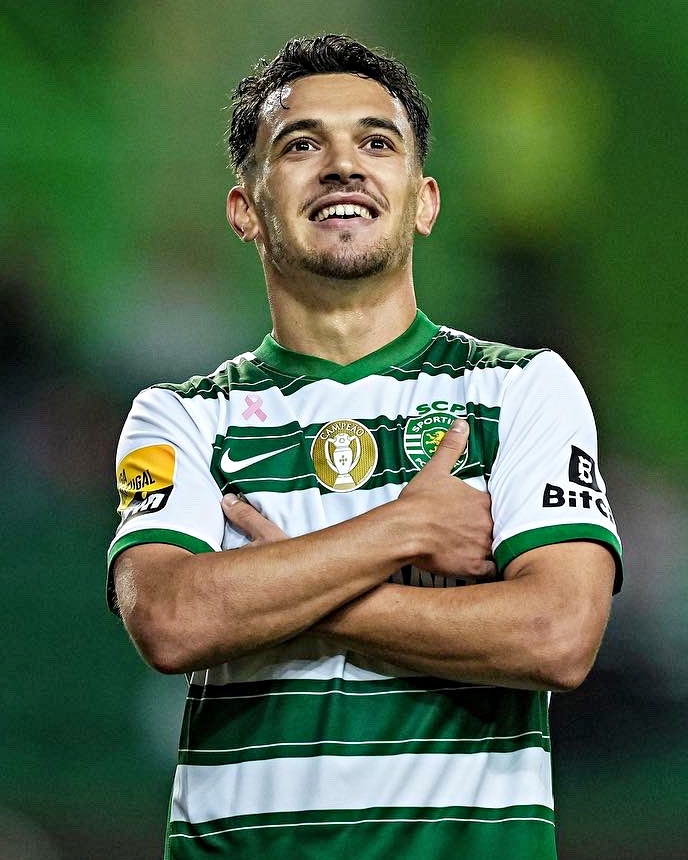 B24PT's tweet photo. Pedro Gonçalves marca pela primeira vez na Champions League 😎 https://t.co/pEoe5PT9pq