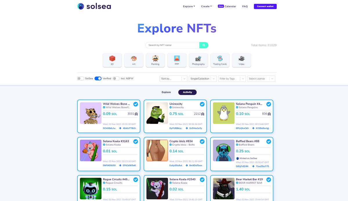 IMPORTANT NEWS
You can now follow recent sales on the main Explore NFT page 👇👇👇

Have fun 🎉

P.S. More important news coming up tomorrow 🤯