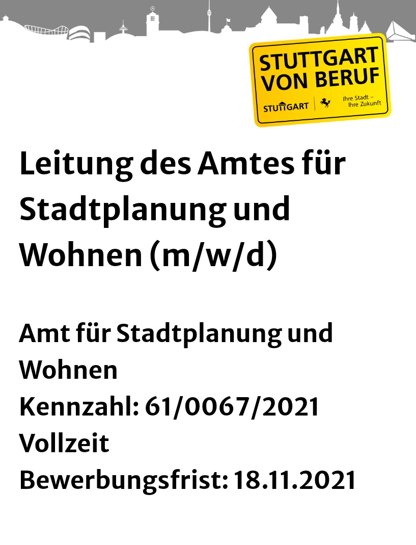 ZWEIRAT Stuttgart (@zweirat0711) on Twitter photo Über-ober-#Fahrradjob bei <a href="/stuttgart_stadt/">Stadt Stuttgart</a> zu vergeben.
Du bekommst nicht einfach nur ein grandioses Amt, sondern auch eines der ambitioniertesten Aufgabenspektren mit vielen Möglichkeiten. 24 mio. € wollen pro Jahr in den Radverkehr investiert werden.
stuttgart.bewerbung.dvvbw.de/5893-leitung-d… Über-ober-#Fahrradjob bei <a href="/stuttgart_stadt/">Stadt Stuttgart</a> zu vergeben.
Du bekommst nicht einfach nur ein grandioses Amt, sondern auch eines der ambitioniertesten Aufgabenspektren mit vielen Möglichkeiten. 24 mio. € wollen pro Jahr in den Radverkehr investiert werden.
stuttgart.bewerbung.dvvbw.de/5893-leitung-d…