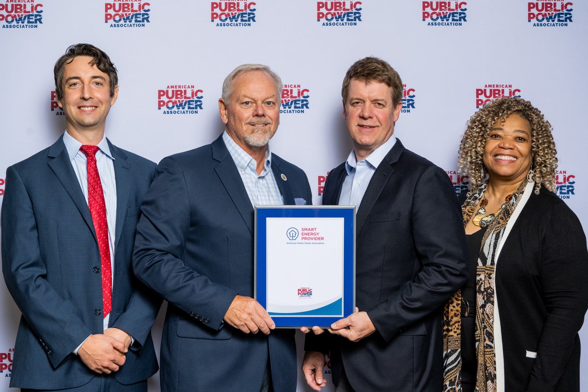 CDELightband's tweet photo. Congratulations to our Energy Services team for earning a Smart Energy Provider (SEP) designation from @publicpowerorg  

Read more about this award here: https://t.co/16FoniNjAo https://t.co/CB2iIb0dMs