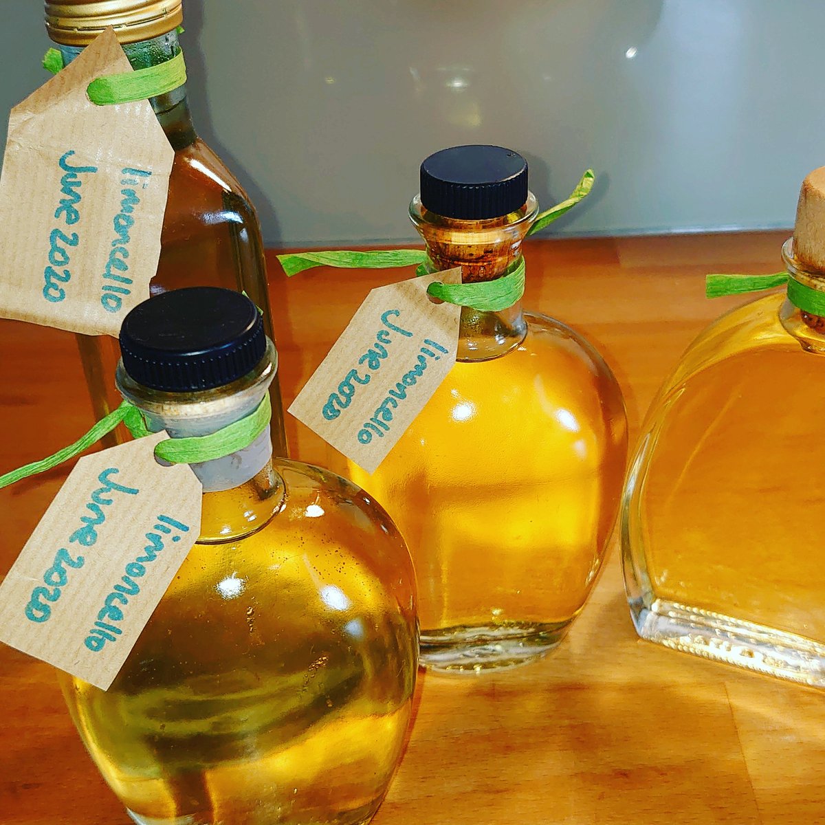 AlinaTalbot's tweet photo. Limoncello batch made during lockdown, memories of hols in Italy! 
Cao Zhi https://t.co/p9kBwPA01t