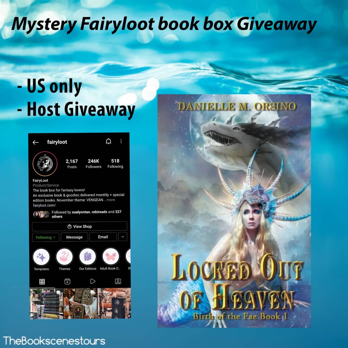 ScenesBook's tweet photo. ✨Book Review Tour sign up
📙 Locked Out of Heaven
✍ Author - @birthofthefae
🗓Tour Date - 20-27 November
✨Giveaway FairyLoot box for all hosts
💳Incentive/ Commission - 10 points
Sign up form : https://t.co/Sep5es2Qwd
#ushosts #usbooktour #ushostgiveaway https://t.co/mWn9K7YyfI
