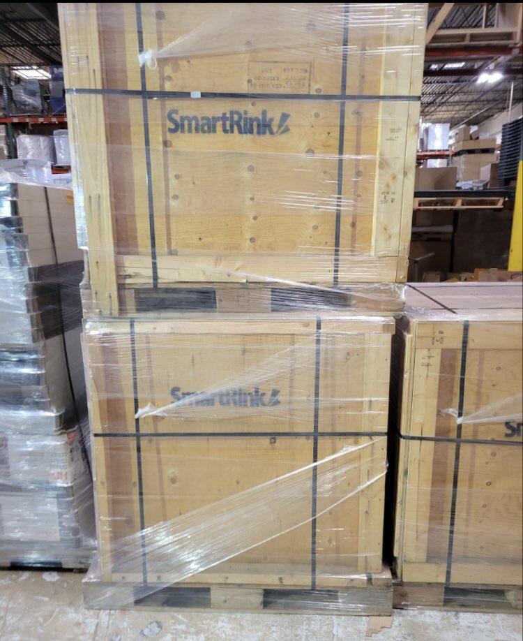 SmartRink's tweet photo. Another SmartRink project about to be shipped. This one is headed to Bainbridge Island, Washington. More pics to follow. https://t.co/WCrSYwVV92