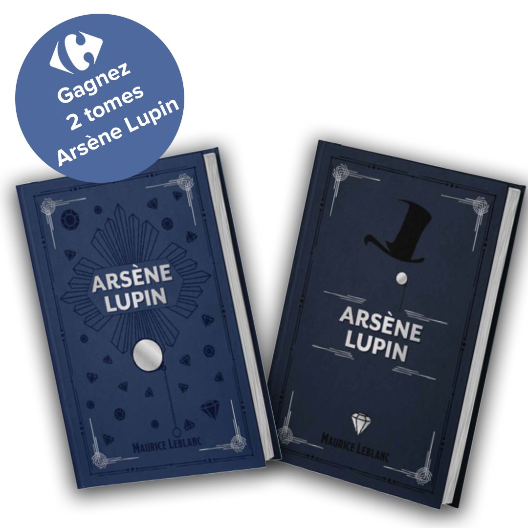 CarrefourFrance's tweet photo. [JEU CONCOURS]

Envie de vous évader dans un univers chevaleresque et devenir un gentleman cambrioleur le temps d’une lecture ? 🎩🔎

👉 On vous fait gagner 5 lots de 2 tomes d’Arsène Lupin.
 
Pour participer RT &amp; follow 🤞
Tirage au sort le 12 novembre 🍀 https://t.co/obdTAXdDNy