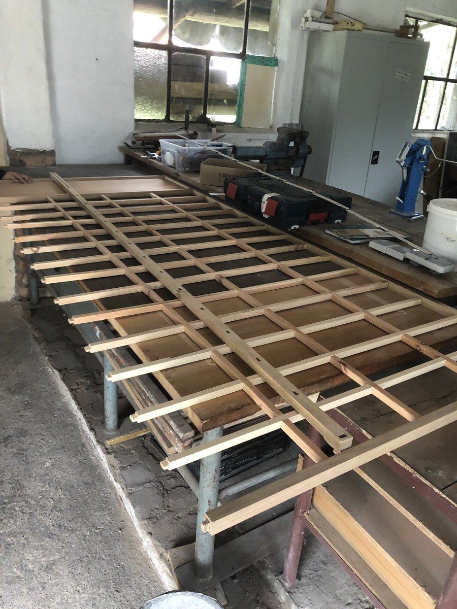 essgar666's tweet photo. Aaaand almost done. 
Everything is prepared and ready to stack together. I haven‘t glued or screwed anything together.

#shoji #handmade #wood #woodworking #woodworker #wooddesign #japan #japanculture #diy #saw #workshop #howto #love #art https://t.co/3GQ5mOu9cR