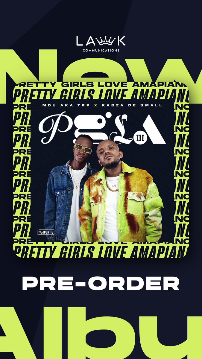 “Pretty Girls Love Amapiano” PT1 drops Friday🚀🚀 Get ready for an exciting 5 week amapiano extravaganza‼️ Link: SonyMusicAfrica.lnk.to/PGLA3 #lawkcommunications #lawk #artist #pianohub #PGLATakeover