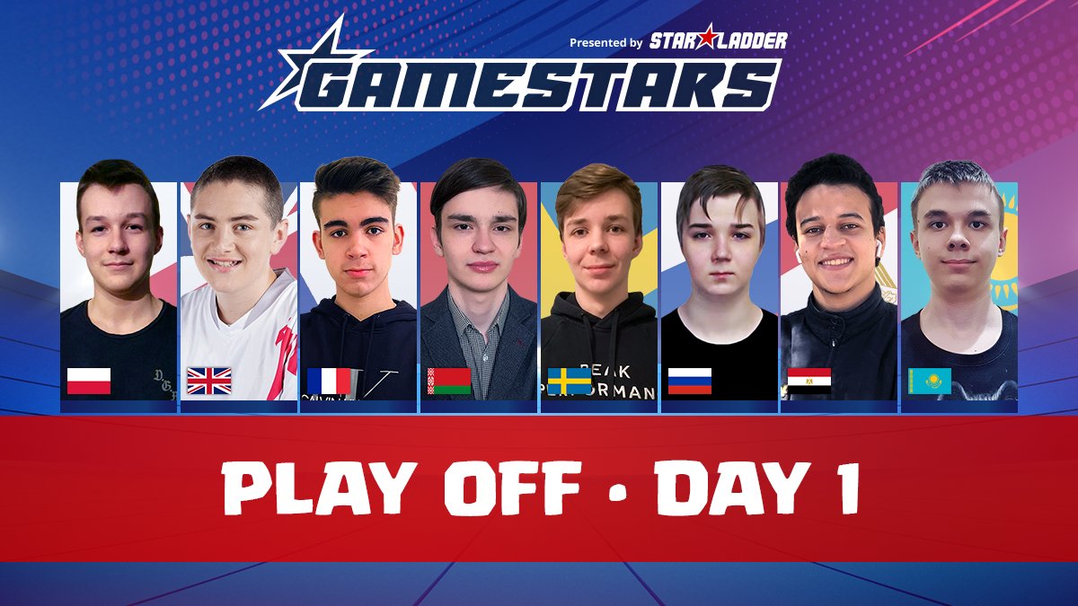 Day 1 of <a href="/GamestarsCR/">Gamestars Clash Royale</a> International Playoffs starts NOW - who will win? 👀

🇵🇱 <a href="/InThrill125_CR/">InThrill125</a> vs. <a href="/SB__CR/">Sir SB</a> 🇬🇧 
🇧🇾 <a href="/predator_is_god/">predator</a>  vs. <a href="/HugoCRv2/">Hugo</a> 🇫🇷 
🇸🇪 <a href="/OneHive_Hunt3r/">Emil Johansson</a> vs. @ToPIk_Cr 🇷🇺 
🇪🇬 <a href="/TheAwesomeCR/">THE AWESOME CR</a> vs. D.I.M.A.S 🇰🇿

📺 youtu.be/V6bDXnRdPNg
🎙️ <a href="/AndrewGhai/">Andrew Ghai</a> - <a href="/EB7/">Erick 🦦🫟</a>