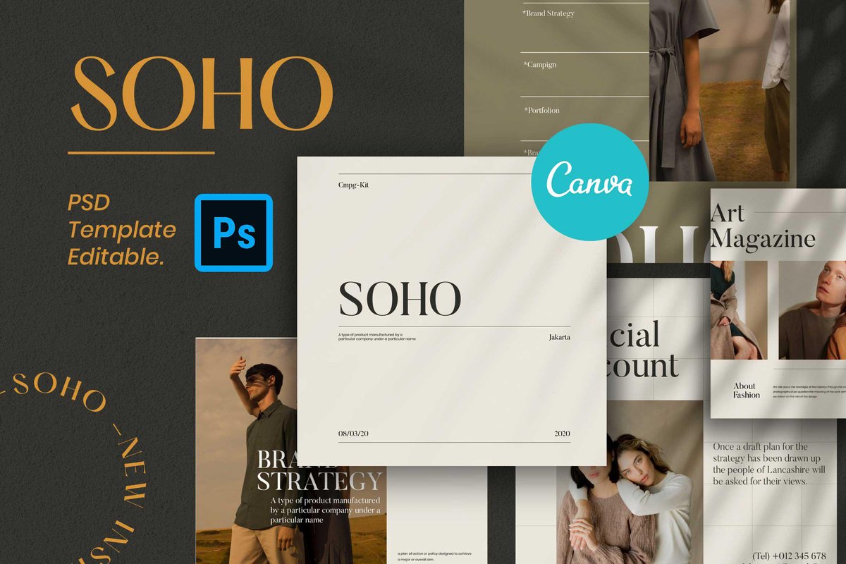 DavidZydd's tweet image. Soho - Branding Instagram Pack creativemarket.com/dirtytemp/5113…  #banner #InstagramStoriesTemplate #instagramimage #storydesign #podcaster #wellnesscoach #prompttemplate #InstagramStoriesTemplate #bloggerkit #instagramposttemplate #soft