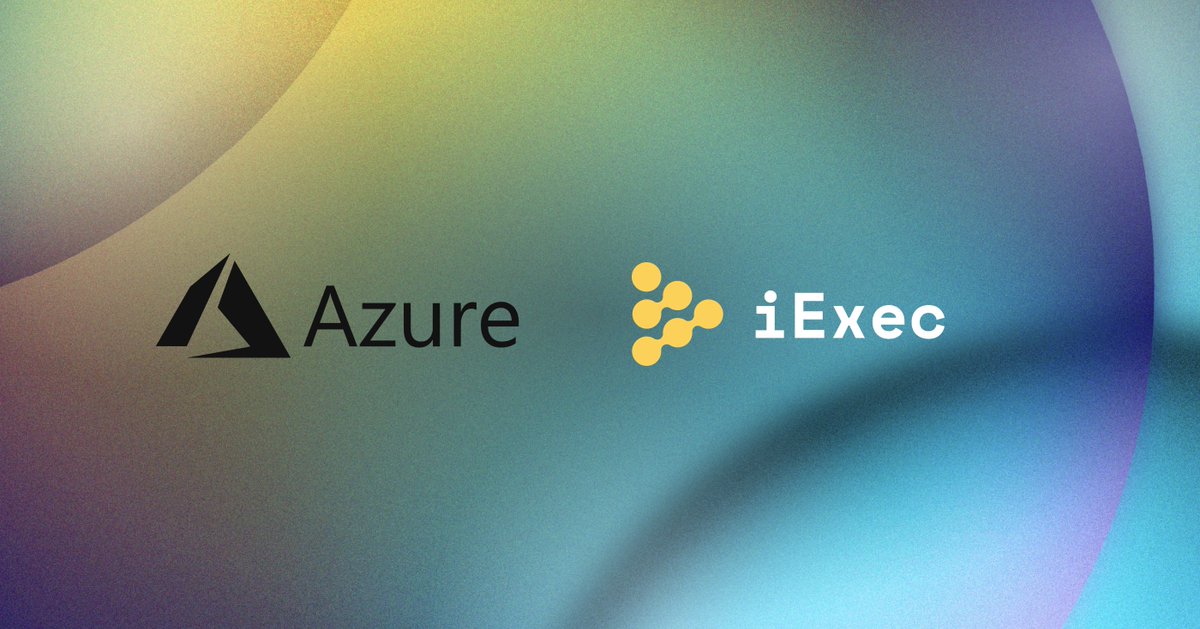 iEx_ec's tweet photo. iExec is exploring Confidential Computing with @Microsoft @Azure, using Intel SGX

Read more about the partnership and find a quote from iExec Security Engineer, Lei Zhang: 
➡️ https://t.co/w4HPvxH00k https://t.co/kVRefRocIb