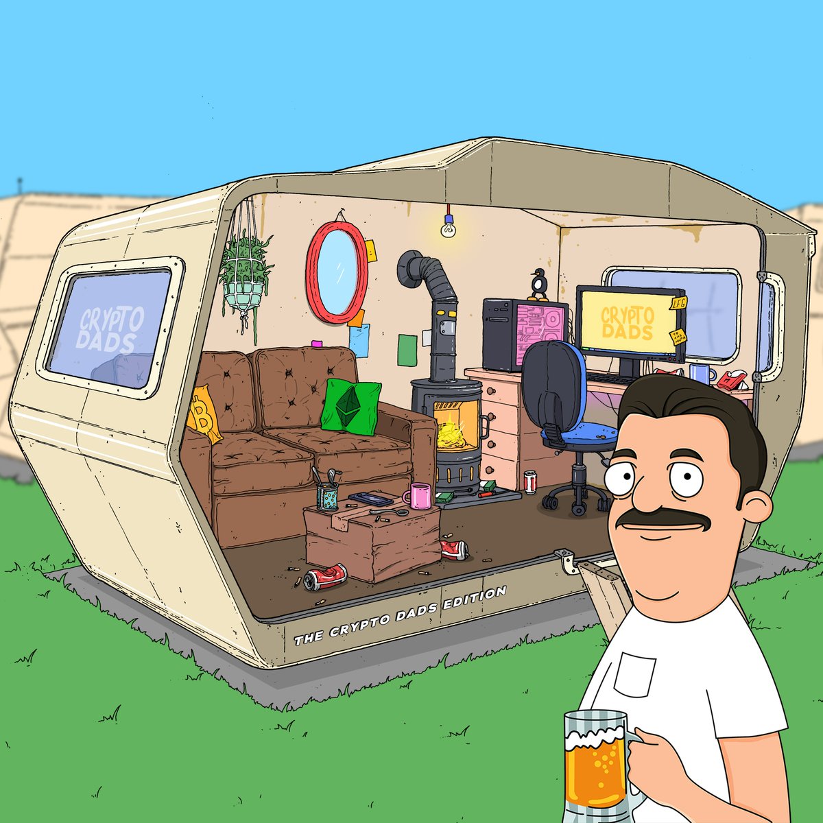 TrailersNFT's tweet photo. Hey, @CryptoDadsNFT! We made you an honorary Trailer! We are big fans of yours over here in the Trailer park and we think you guys fit right in!👀 https://t.co/8GHYok5hZ3