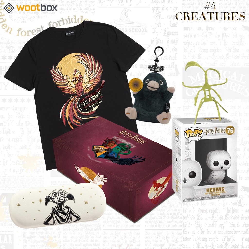 Wootbox_de's tweet photo. Es ist an der Zeit, die vierte und letzte Box des #HarryPotter Collector Packs zu enthüllen!🧙‍♂️
Die fantastischen und magischen Kreaturen aus J.K. Rowlings Saga werden in dieser Box mit 5 einzigartigen Items geehrt!
Kommt und adoptiert sie in unserem Shop!👉https://t.co/WcZBLaWYqj https://t.co/PhRMqDXSUf