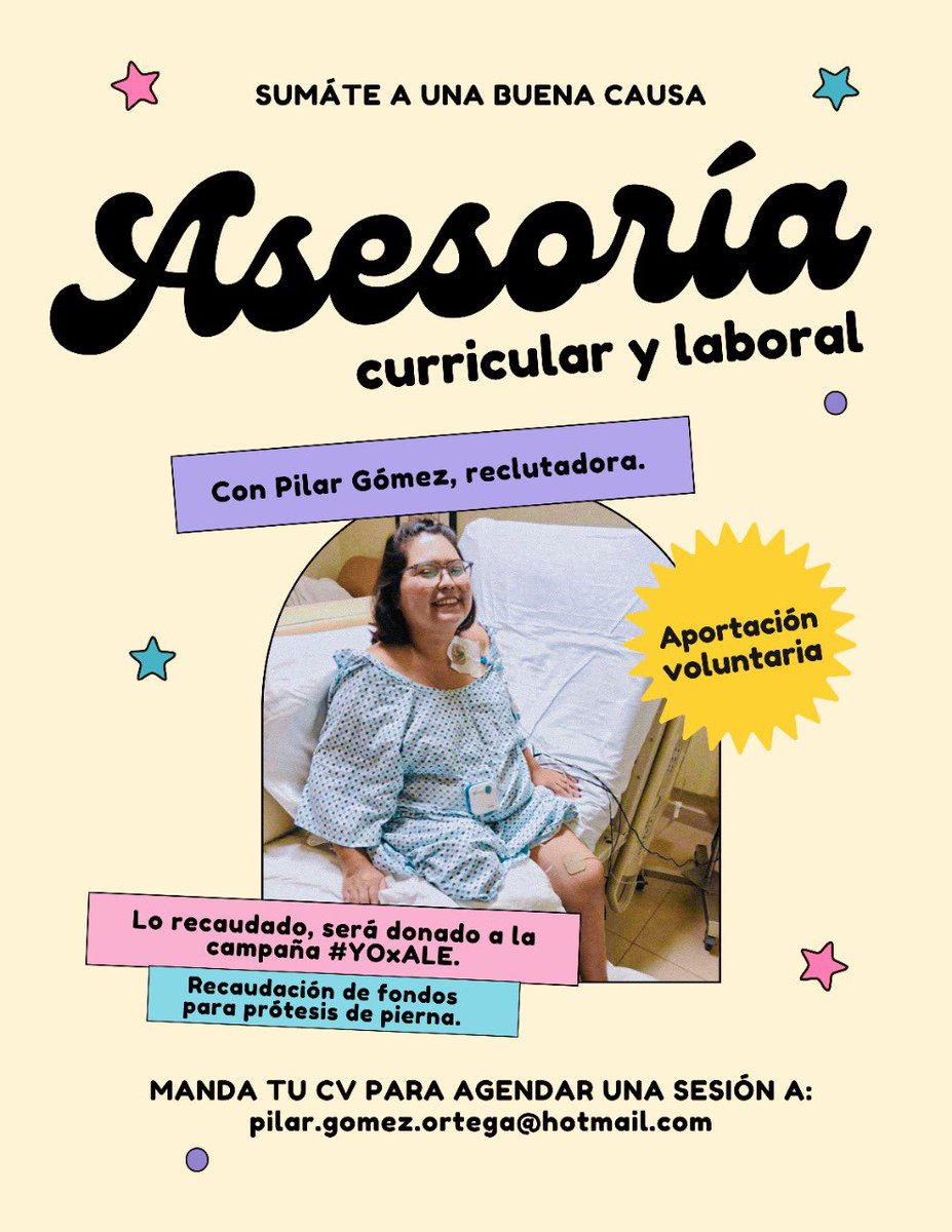 marsan_ale's tweet photo. ✨Una oportunidad para ayudar✨ #YOxALE Asesoría curricular y laboral con Pilar Gómez, reclutadora. Agenda una sesión mandando tu CV: pilar.gomez.ortega@hotmail.con #ConCausa @doniapili https://t.co/mBzmUJD3r2