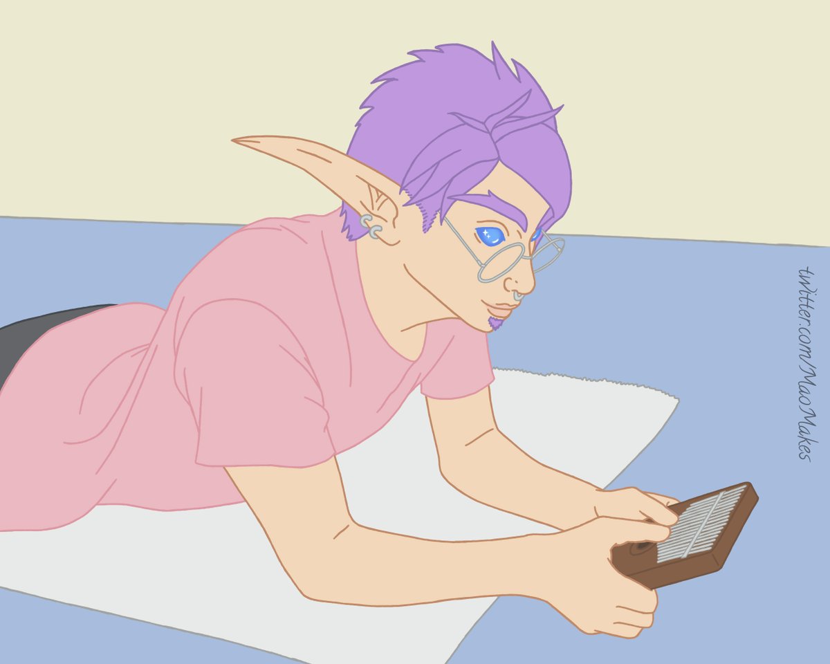 MaoMakes's tweet photo. Day 3: Playing music!
Inspired by a wonderful friend and musician, Fyre recently started to learn the Kalimba! ๐ถ๐
(Hopefully I can find some nice things on musician or even write them myself to play in game!)
#Nelfember #Warcraft #ArtPromt #ArtistOnTwitter #NightElf #Kaldorei https://t.co/2ajcRxijUu
