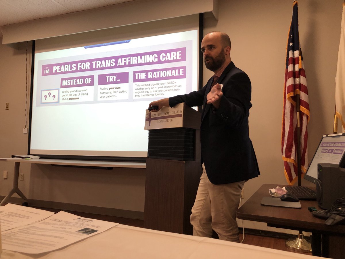 Another wonderful talk about caring better for transgender/gender non-binary individuals by our very own Dr. Matt Murphy! We can do better in caring for all patients in our community!