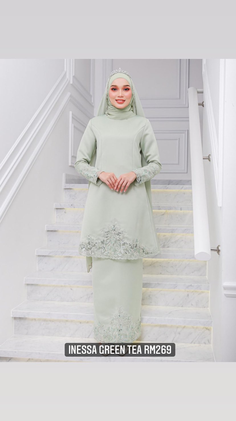 lilacx X Baju Nikah Tunang Code Green Tea https t bNBbtkgEfE X