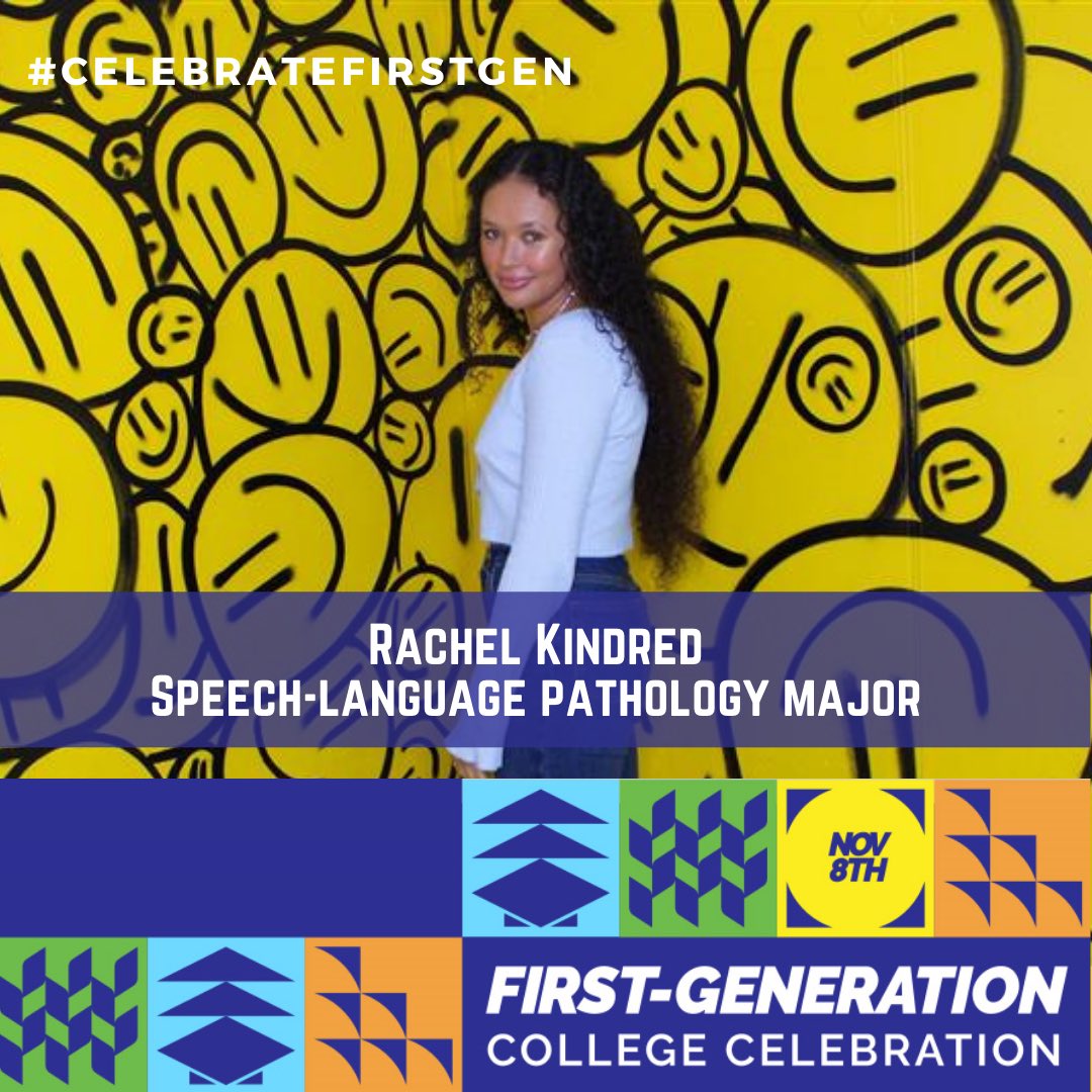 csusm_lafs's tweet image. Meet Rachel Kindred!
Join us virtually for CSUSM’s First-Generation College Celebration on November 8th.
Register today!
csusm.edu/firstgeneration @CEOtalk @FirstgenCenter
#Celebratefirstgen #csusm #lafs #DeanofStudents #LatinXCenter #TRIO