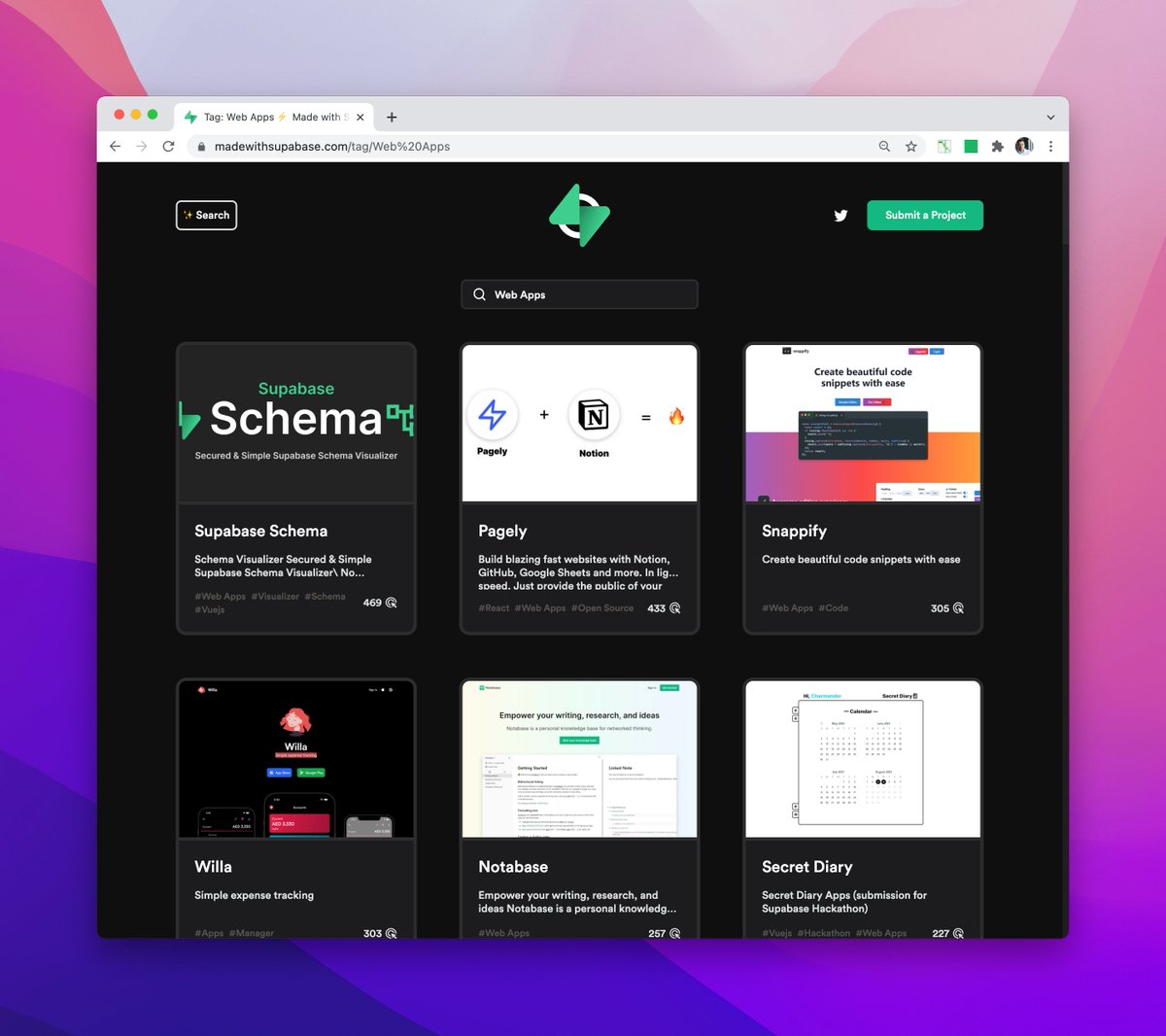 Nuxt 3, live on <a href="/vercel/">Vercel</a> 
madewithsupabase.com