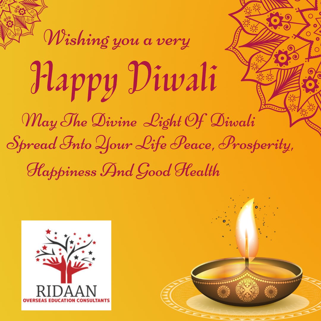 RidaanEducation's tweet photo. May this Diwali fill our lives with new hopes for the future and new dreams for tomorrow. With lots of love, RIDAAN wishes you a very Happy Diwali ✨

Dreaming to STUDY ABROAD? The right time is here!!
Connect with Our Experts and start chasing your Study Abroad Dream!!! https://t.co/gWC4laZssB