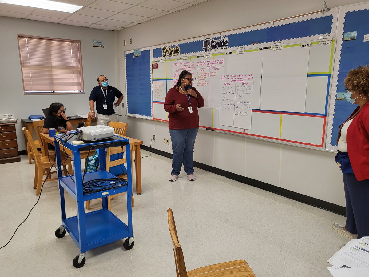 MsHarv16's tweet photo. Teachers participated in a planning day that included a know and show activity, model lesson, CFUs, sentence frames, and at bats! #TEKSandTamales https://t.co/sKzsuSx4g8