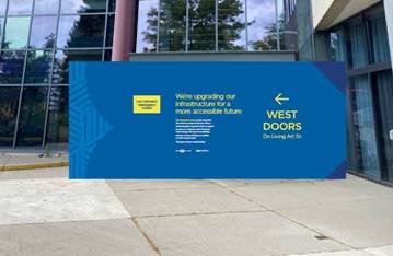 LAC will be getting new entrance sliding doors. This will improve accessibility into the facility and address lifecycle repairs. #accessibility #FPM