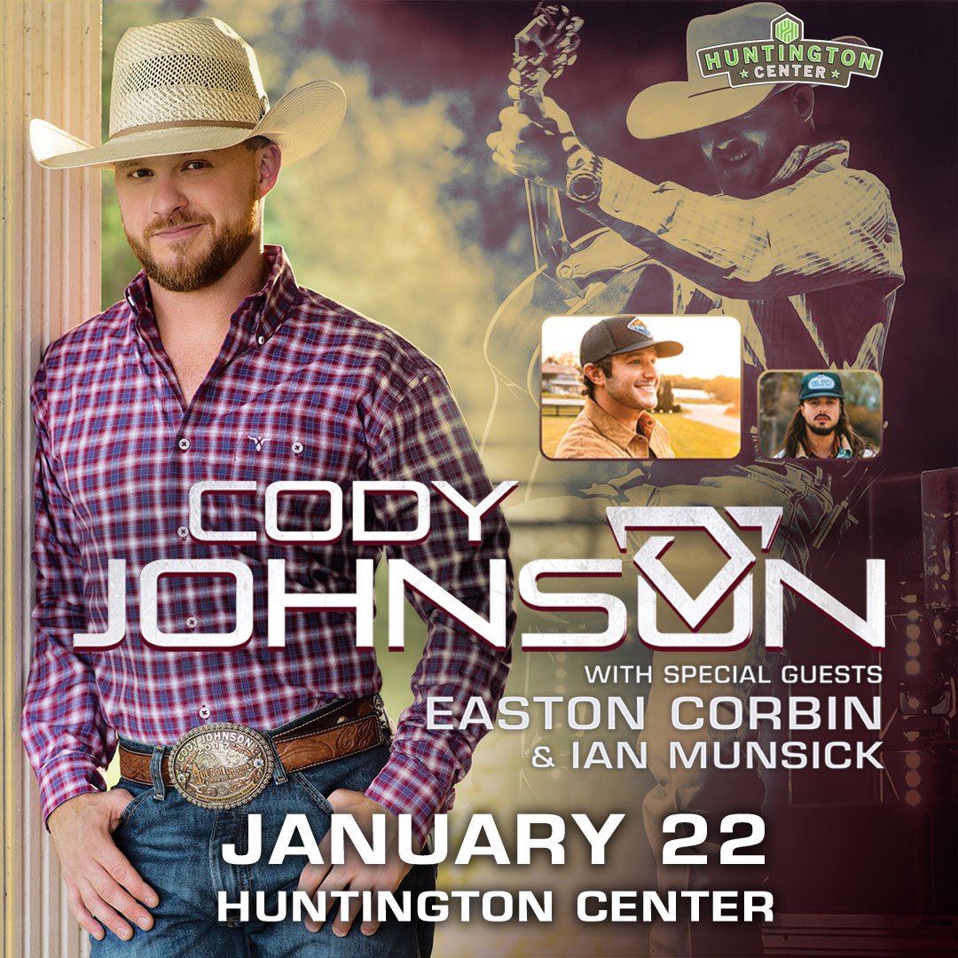 .<a href="/codyjohnson/">Cody Johnson</a>, <a href="/eastoncorbin/">Easton Corbin</a>, and <a href="/IanMunsick/">Ian Munsick</a> are coming to the <a href="/Huntington_Ctr/">Huntington Center</a> on January 22nd. Get PRESALE tickets with code DEARRODEO here: bit.ly/CoJoToledo