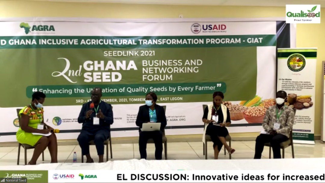 AGRA_Africa's tweet photo. #AGRAβs @rrichardson_a is moderating the panel on innovative ideas to increase seed sector investments #SEEDLINK2021 #Ghana ! It is still time to join in NOW, via https://t.co/B9aYBh2NzO #SeedLink https://t.co/tMZORLJENH