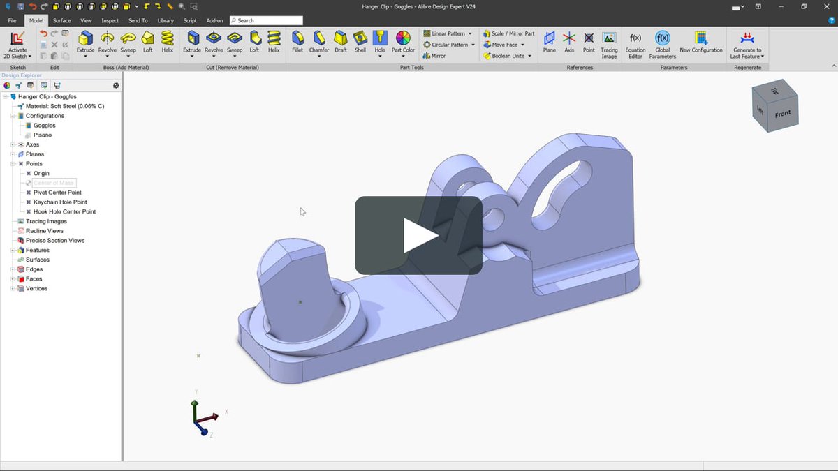 Alibre's tweet photo. Coming soon in v24, we have implemented a new visualization option so you can easily see the Center of Mass for your models.

https://t.co/ayzfsnEVsX

To see other enhancements coming in v24 click the link below:
https://t.co/gTH7lqKaJV https://t.co/88ZjVzLCxk