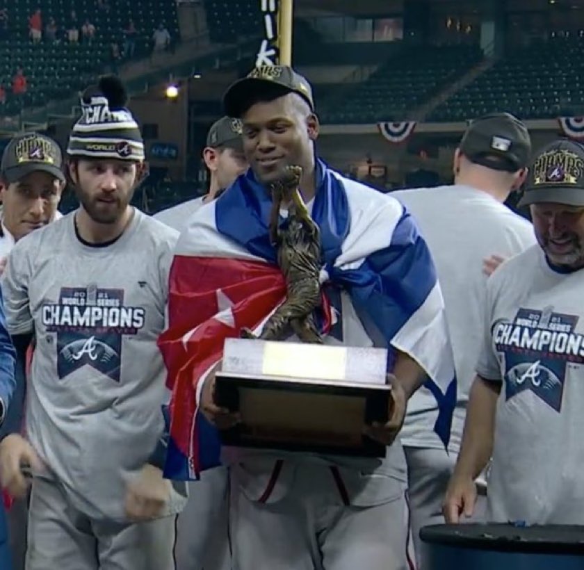 ArmandoSalguero's tweet photo. Just so you know, World Series MVP Jorge Soler tried to escape Cuba’s communism five times and was caught, arrested and imprisoned five times. Tried to escape a sixth time and succeeded. #Libertad #PatriaYVida https://t.co/XlaAmrNrXG