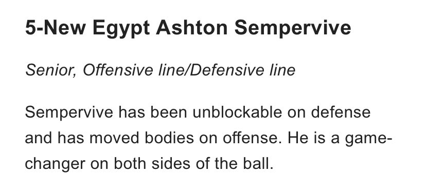 AshtonSemp's tweet photo. Proud to be named a showstopper in Central/South, Group 1! @CoachFence @NE_HSFootball @damehova9 @CoachMike_K https://t.co/D51WJrRwCO