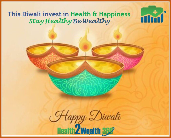 Health2WealthPM's tweet photo. Health2Wealth360 wishes a Very #HappyDiwali .
Invest in #Health &amp; #Happiness ……Stay #Healthy Be #Wealthy ! https://t.co/p6goQU0sr7