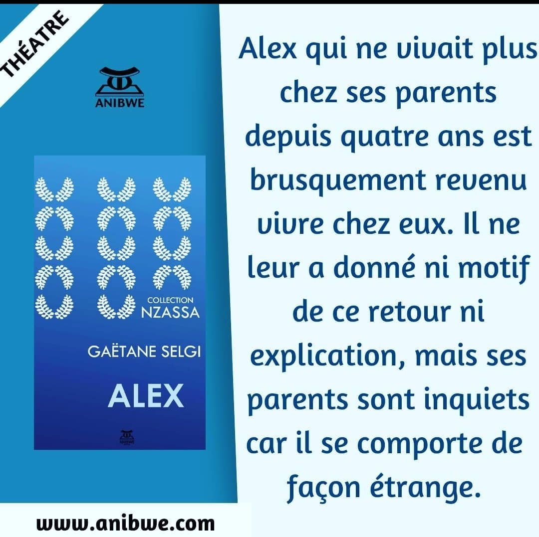 AnibweE's tweet photo. Découvrez le livre  Alex de l’auteure GAËTANE SELGI disponible sur https://t.co/kdkvhPvh6a

#suspense 
#theatre #litterature #lecture #livre #lire #bookaddict #booklover #passionlecture #passionlivres #lectureaddict #livraddict#lecturedumoment
 #books ,#jaimelire  #spectacle https://t.co/YAu1xZOcVN