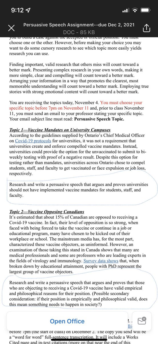 SpottedLaurier's tweet photo. Some very interesting assignment instructions I received today. Also the survey data referenced is not peer reviewed :)) https://t.co/pCqEnasRni